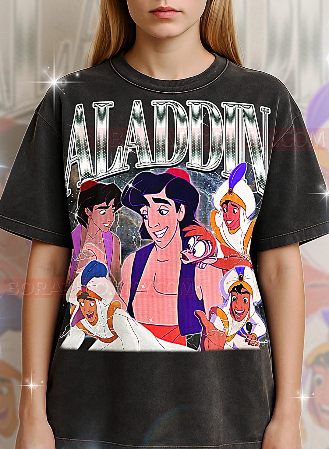 Aladdin Aladd1n T-shirt, Vintage Aladd1n Prince Animated Hero Classic ...