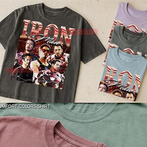 Tony Stark Bootleg Shirt, Genius Inventor Superhero Graphic Tee, Action Movie Legend Fan Gift image 4