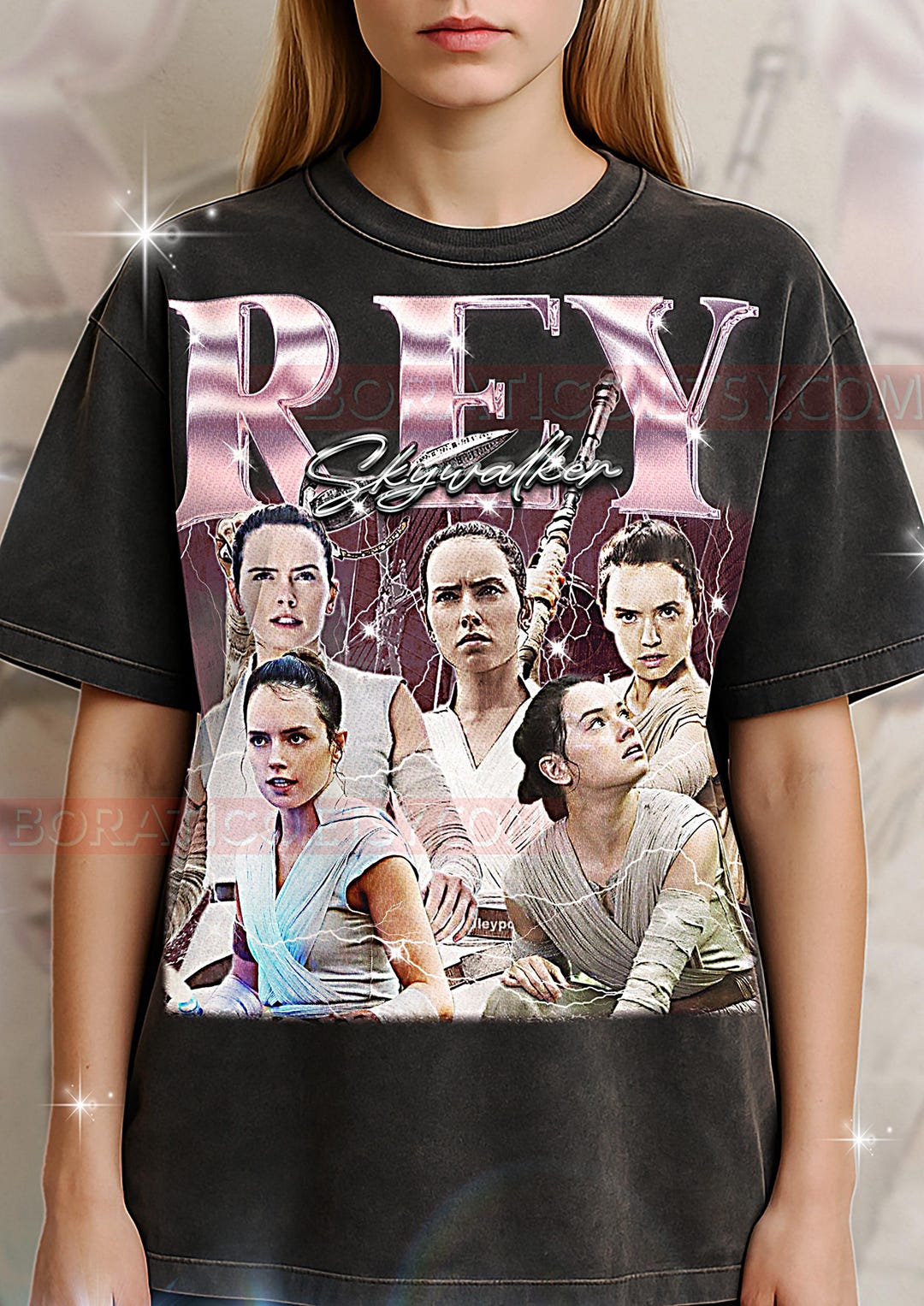 El Rey Shirts Rey Skywalker Bootleg Shirt, Vintage Str Wrs Heroine Character Tee, 90s ...