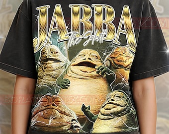Camiseta de Jabba el Hutt, camiseta vintage de ciencia ficción con el personaje de Hutt, estilo retro de los 90, suéter de Jabba el Hutt