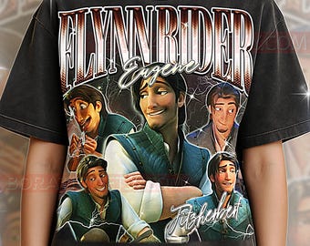 Camiseta Flynn Rider Tangl3d, camiseta vintage Tangl3d Hero Thief, personaje animado, estrella, estilo retro de los 90, suéter Flynn Rider