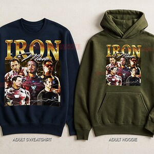 Iron Man 90s Vintage Retro Bootleg Shirt, Armored Superhero Graphic Tee, Billionaire Hero Fan Apparel image 6