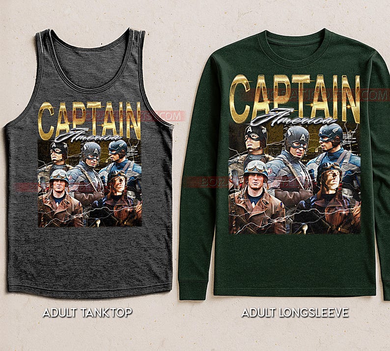 Steve Rogers Bootleg Shirt, First Avenger Graphic Tee, Action Movie Legend Fan Gift image 5
