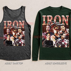 Tony Stark Bootleg Shirt, Genius Inventor Superhero Graphic Tee, Action Movie Legend Fan Gift image 5