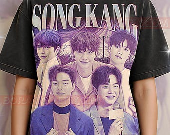 ソン・カンTシャツ、ヴィンテージ俳優KドラマスターパフォーマーTシャツ、90年代レトロスローバック、ソン・カンセーター