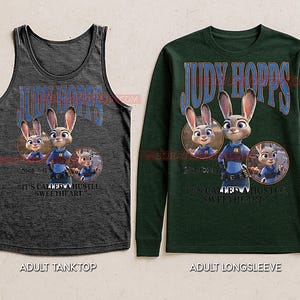 Judy Hopps Zootopia Shirt, 90s Vintage Retro Bootleg Bunny Cop T-Shirt, Rabbit Detective Graphic Tee, Retro Animal Movie Fan Shirt image 5