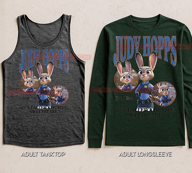 Judy Hopps Zootopia Shirt, 90s Vintage Retro Bootleg Bunny Cop T-Shirt, Rabbit Detective Graphic Tee, Retro Animal Movie Fan Shirt image 5
