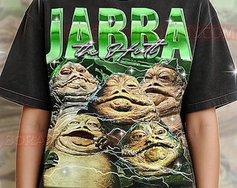 Camiseta de Jabba el Hutt, camiseta vintage de jefe alienígena villano de ciencia ficción, señor del crimen, estilo retro de los 90, suéter de Jabba el Hutt
