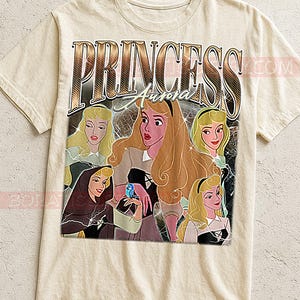 Camiseta de la Princesa Aurora de La Bella Durmiente, camiseta vintage de la Princesa Aurora de La Bella Durmiente, estilo retro de los 90, suéter de la Princesa Aurora