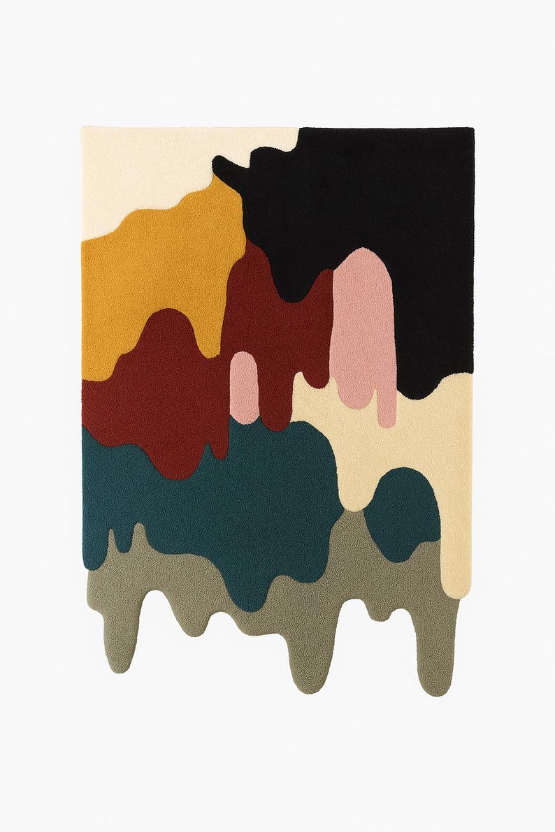 Dripping Rug Drift Mirage” Hand-tufted Art Rug - Etsy