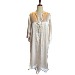 Valentino Intimo Gold Stripe Satin Dressing Gown | Vintage Medium