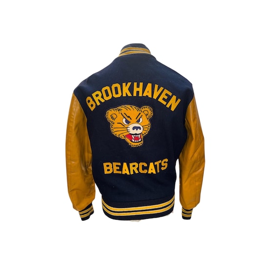 ジャケット・アウター 80s vintage varcity jacket Vintage 1980s Brookhaven Bearcats Varsity Jacket Black Yellow
