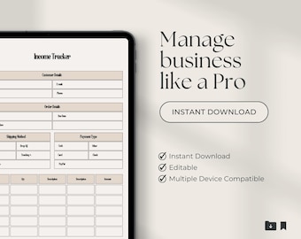 2026 Business Planner, Digital Download, Monthly & Weekly PDF