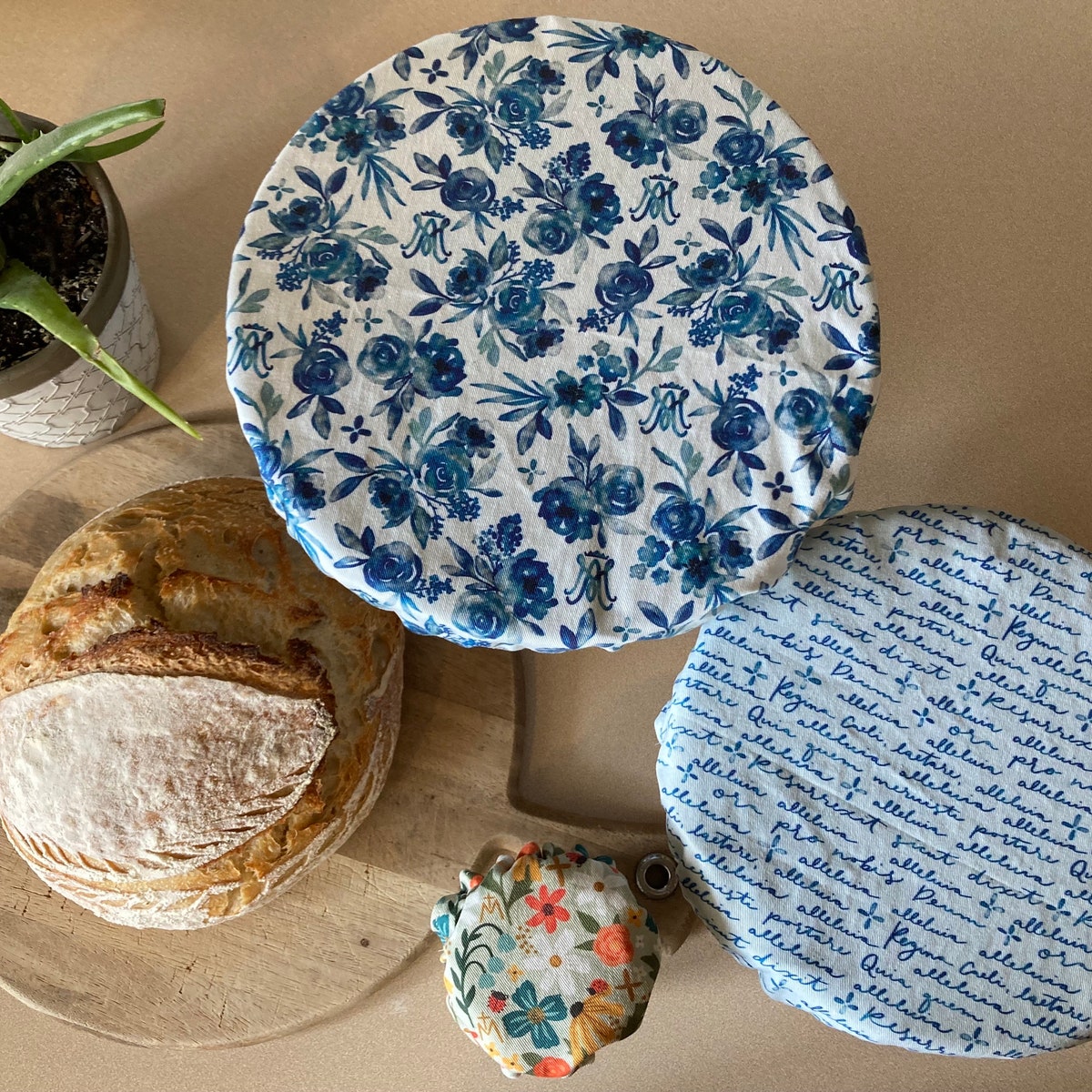 Mother Mary Auspice Sourdough Starter and Banneton Reusable Covers - Etsy