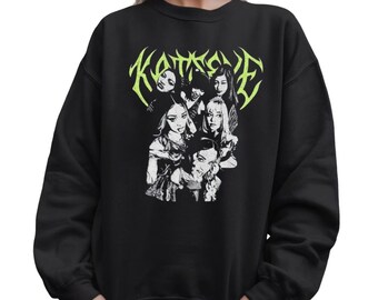 Sweat à Capuche K-Pop Katseye 2025 - Unisexe Homme/Femme - Tissu Doux Polyester - Coupe Décontractée - Taille XXS à 4XL