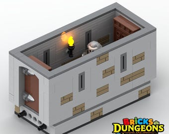 LEGO Castle Corridor with Doors Instructions (PDF), Skeleton Warrior figurine, Bricks Dungeons and Adventures
