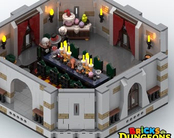 LEGO Castle Banquet Hall Instructions (PDF), Vampire and Zombie figurine, Bricks Dungeons and Adventures