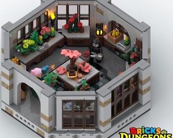 LEGO Castle The Botanical Garden Instructions (PDF), Lady Vampire and Druid figurine, Bricks Dungeons and Adventures