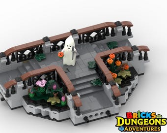 LEGO Castle Outdoor Passage Turn Instructions (PDF), Ghost figurine, Bricks Dungeons and Adventures