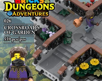 LEGO Castle Crossroads of Garden Instructions (PDF), Thief figurine, Bricks Dungeons and Adventures