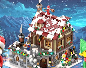 LEGO Castle, The Christmas Tavern Under the Snow, Winter Version, the Village Under the Seasons (Instructions PDF)
