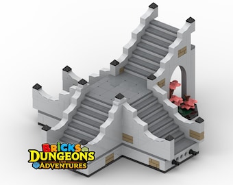 Triple Staircase Castle MOC Instructions (PDF), Medieval Bricks Build Dungeon Adventure