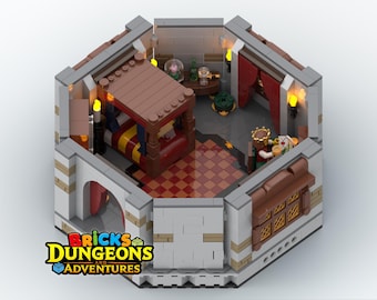 The Royal Chamber Castle MOC Instructions (PDF), Medieval Bricks Build Dungeon Adventure