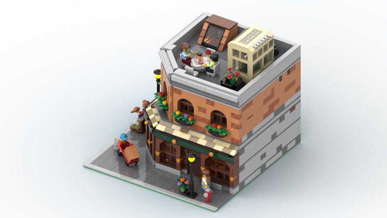 Lego City Traditional Pub Instructions (PDF) Set Modular With 10 ...