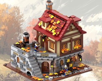 LEGO Castle, The Tavern Under the Leaves, Autumn Version, the Village Under the Seasons (Instructions PDF)