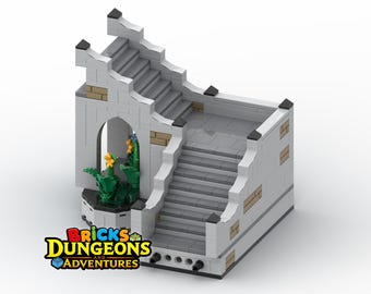Castle Staircase Castle MOC Instructions (PDF), Medieval Bricks Build Dungeon Adventure