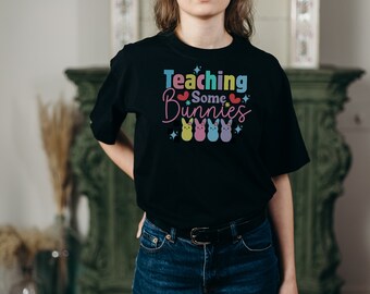 Easter Teacher Shirt, Teaching Some Bunnies Shirt, Easter Bunny Teacher Shirt, Easter Teacher Gift, School Easter Shirt, Bunny Teacher Tee