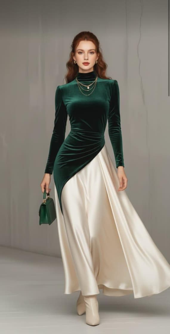 green cream dress Claudia Green Cream Jersey Knot Front Dress  Scarlett & Jo