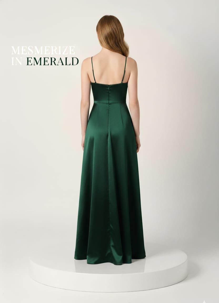 emerald green spaghetti strap prom dress Mermaid Spaghetti Straps Dark Green Long Prom Dress with Appliques, Dark Green / 16