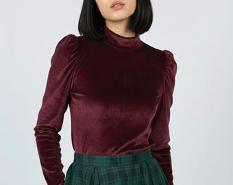 rag and bone burgundy dress Motel Modena Long Sleeve Minidress in Tnl Paisley Plum at Nordstrom, Size X-Large main image 0