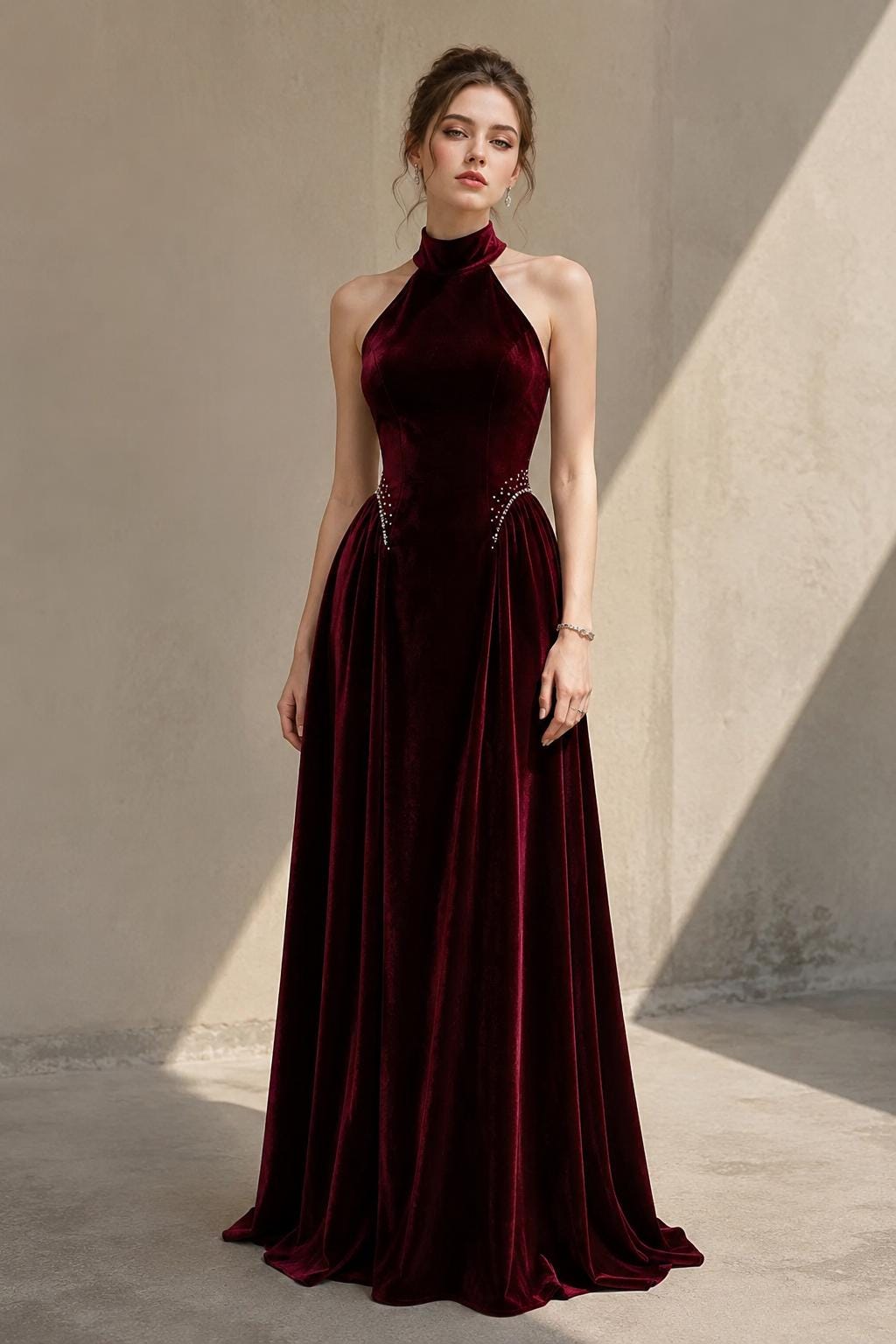 scary bridesmaid dresses Gothic occ:Wedding Guest Simple Sleeveless V Neck Size:Women's Large A modern mermaid skirt