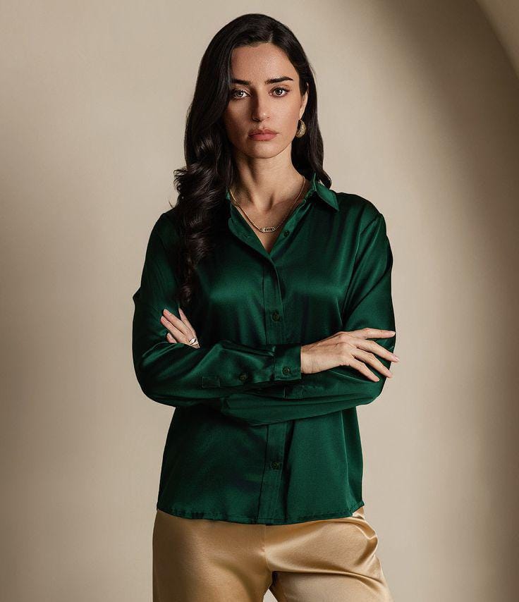 Womens Emerald Green Shirt - Etsy Australia