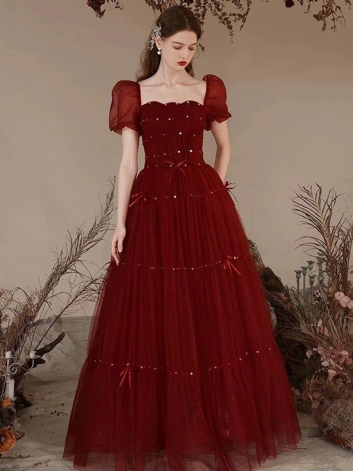 Elegant Net Dress for Women | Formal Party Dress | Long Tulle Evening Gown | Prom Dress for Women| Wedding Guest Dress|Custom Size Available