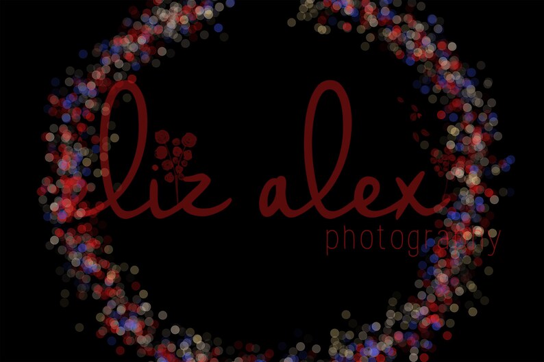 Bokeh Lights Wreathe Overlay photoshop png, photoshop overlays, 4 overlays image 4