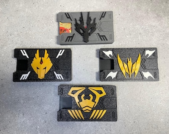 Kamen Rider Ryuki 6-Slot Card Holder – 3D Printed PLA Wallet Organizer