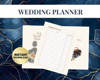 Canvassjabloon bruiloftplanner | Bewerkbaar trouwmapje