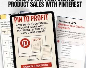 How to 10x Your Digital Product Sales Using Pinterest Pins | Printable PDF | Instant Download