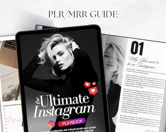 Instagram Playbook: Canva eBook with PLR Resell Rights (Digital Download)