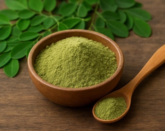 Organic Moringa Powder | Pure | Natural | Superfood Green Powder for  Cooking & DIY Beauty