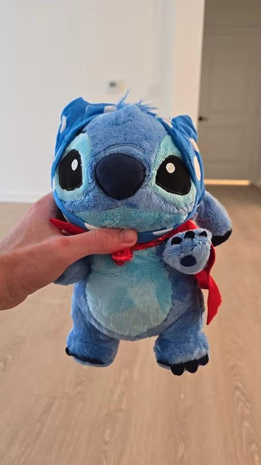 Disney Stitch Pajamas Plush Toy – Kawaii Soft Stuffed Doll, Cozy Cloak Cushion, Cute Sofa Pillow, Kids Christmas Gift