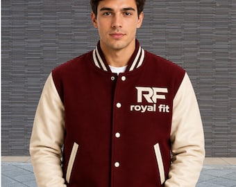 Chaqueta universitaria elegante para hombre y mujer - Ropa universitaria personalizable