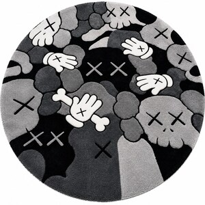 Modern street style rug with cartoon inspired pattern