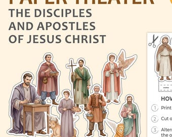 Apostles & Disciples Paper Theater: New Testament Figures (Printable)