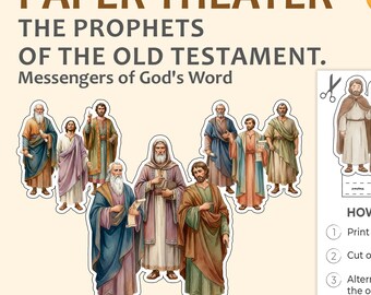 Old Testament Prophets Printable Paper Theater Figures (PDF/JPG)