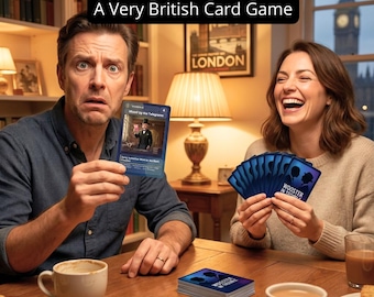 Wooster in Trouble - Card Game - British Humor - Printable PDF - 56 Cards - Family Game Night