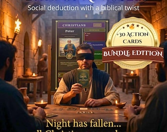Days of Apostles Game - Christian Mafia Party Bundle (Printable PDF)